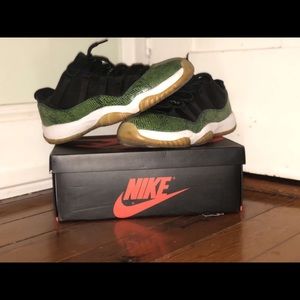 Jordan 11 Retro low " Green Snakeskin "